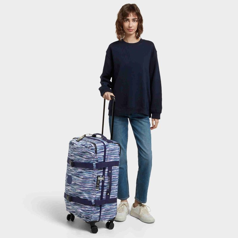 maleta-kipling-spontaneous-m-brush-stripes-ki4556w66