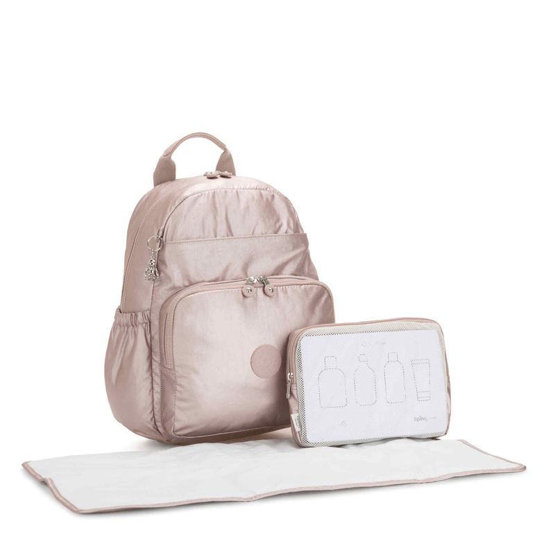 pañalera-kipling-maisie-metallic-rose-ki5294g45