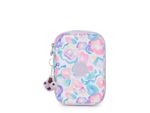 estuche-kipling-100-pens-aqua-flowers-ki60022fw