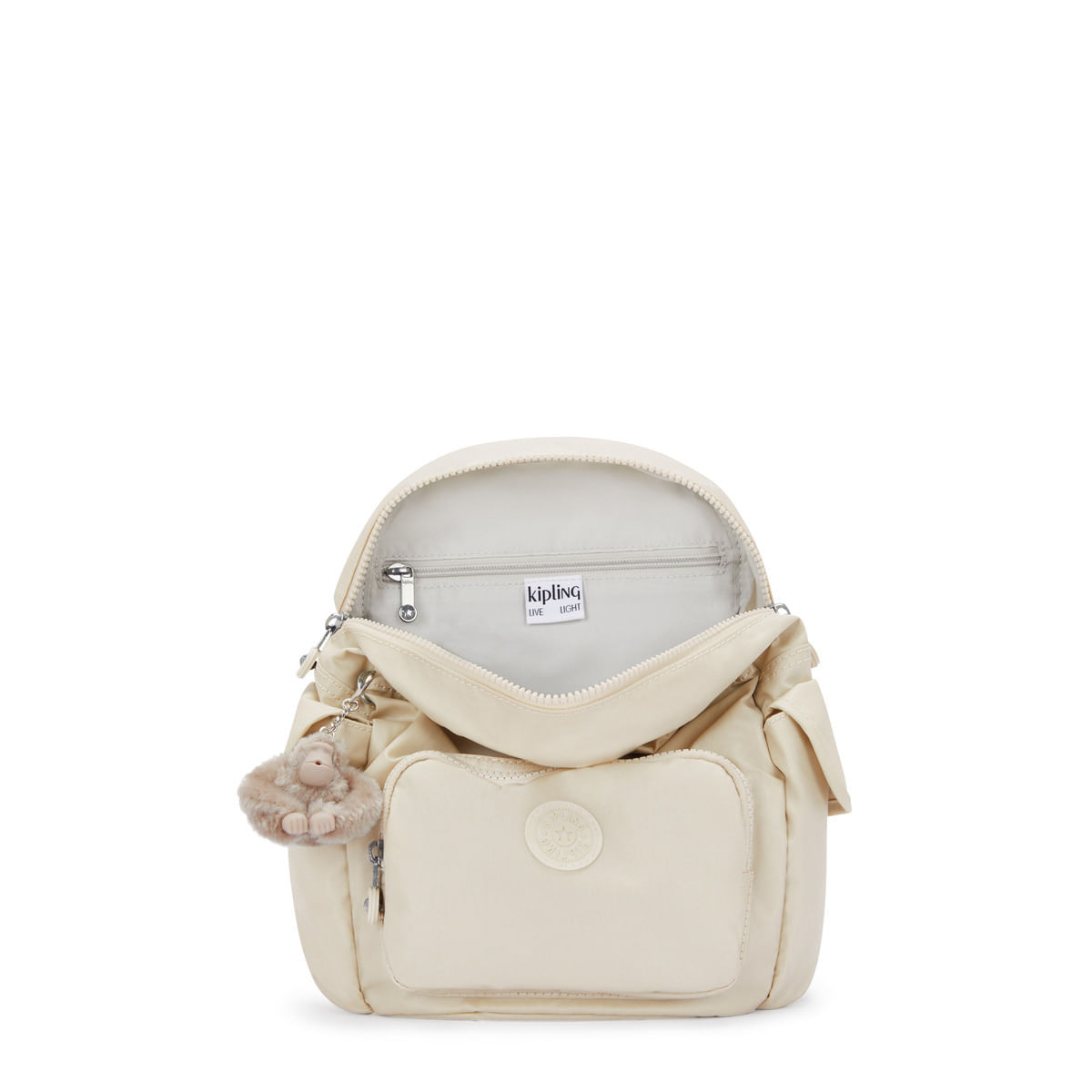 Mochila kipling cheap beige