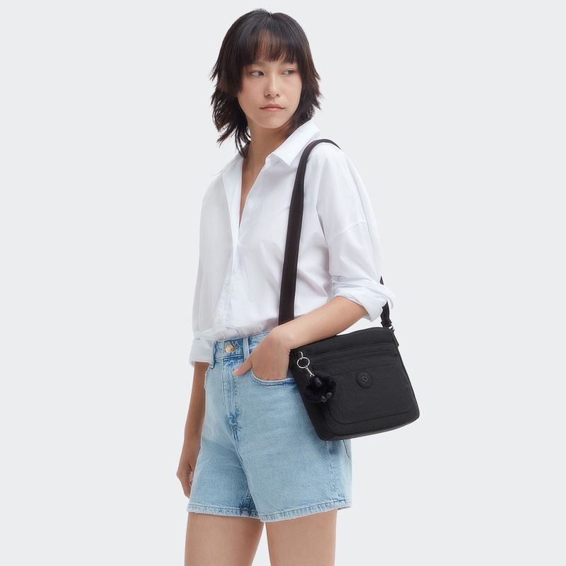 Kipling Sebastian Umhängetasche – Leichte Crinkle-Nylon Tasche Mit Crossbody-Gurt, Wasserfest