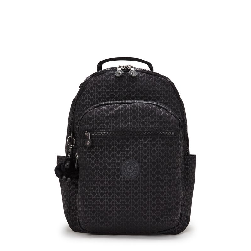 mochila-grande-kipling-seoul-signature-emb-ki4034k59