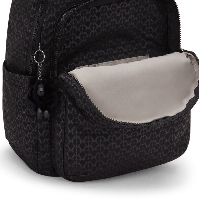 mochila-grande-kipling-seoul-signature-emb-ki4034k59