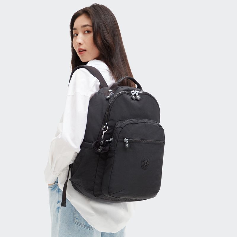 mochila-grande-kipling-seoul-black-noir-ki5210p39
