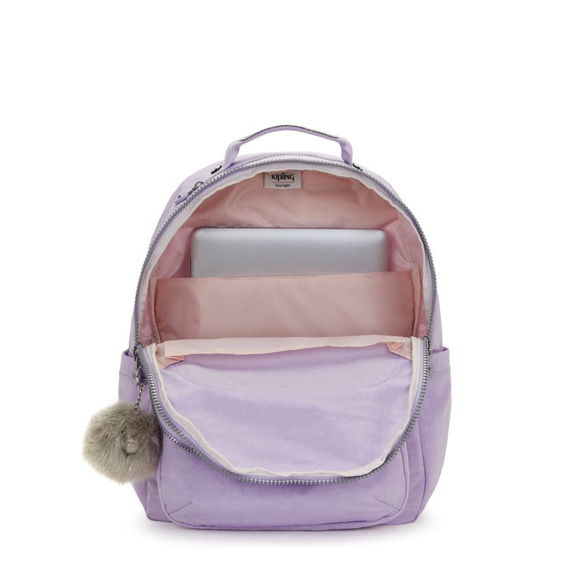 mochila-grande-kipling-seoul-bridal-lavender-ki5140r3l