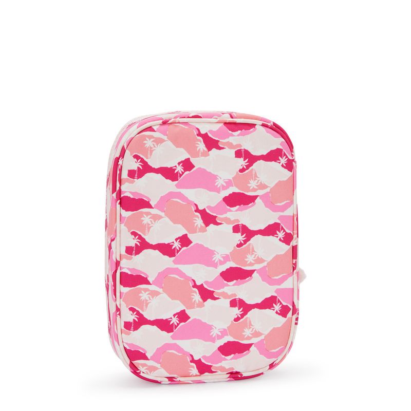estuche-kipling-100-pens-pink-palm-ki60021bv