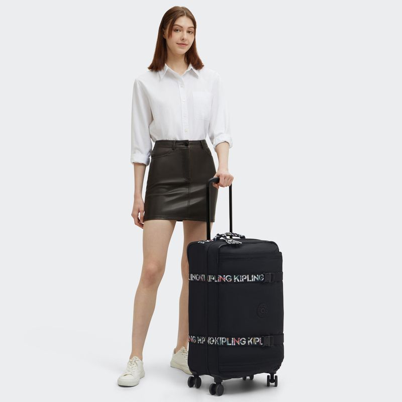 maleta-kipling-spontaneous-m-black-noir-plus-ki69183tb