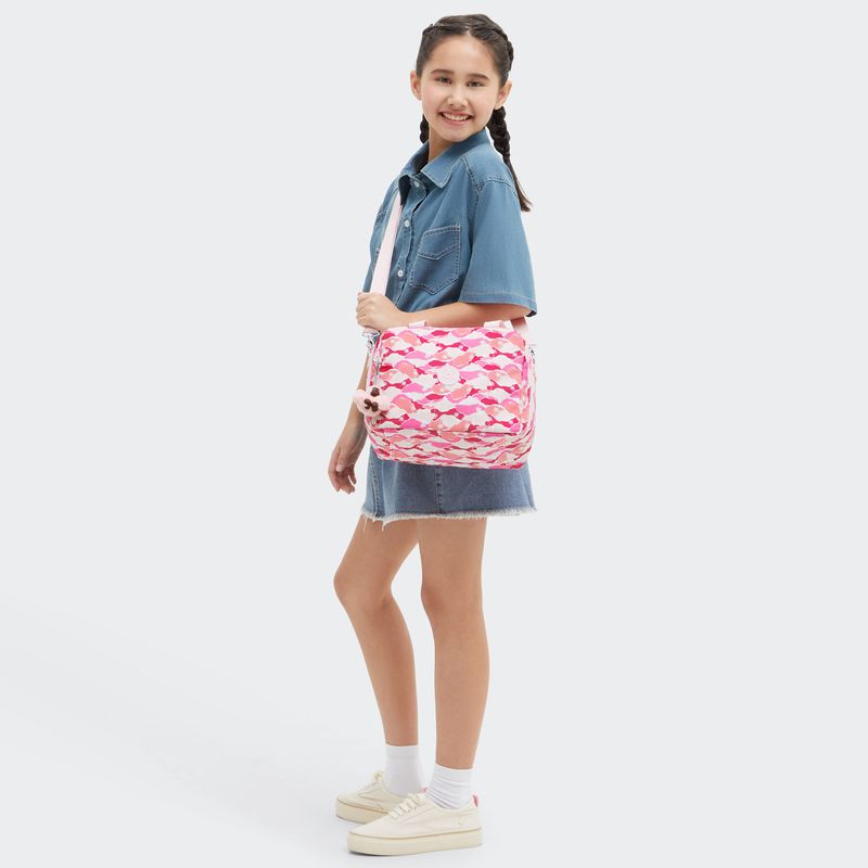 lonchera-kipling-miyo-pink-palm-ki29891bv