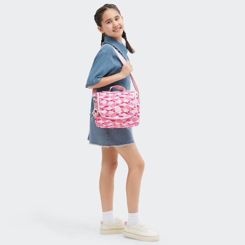 lonchera-kipling-new-kichirou-pink-palm-ki57491bv