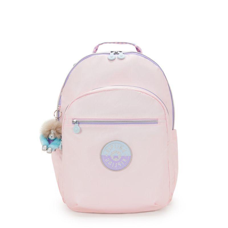 mochila-kipling-seoul-xl-sea-pink-met-c-ki54050tn