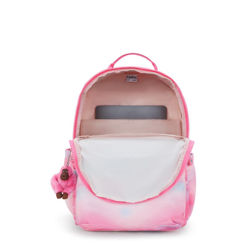 mochila-grande-kipling-seoul-rose-glow-ki48513bu