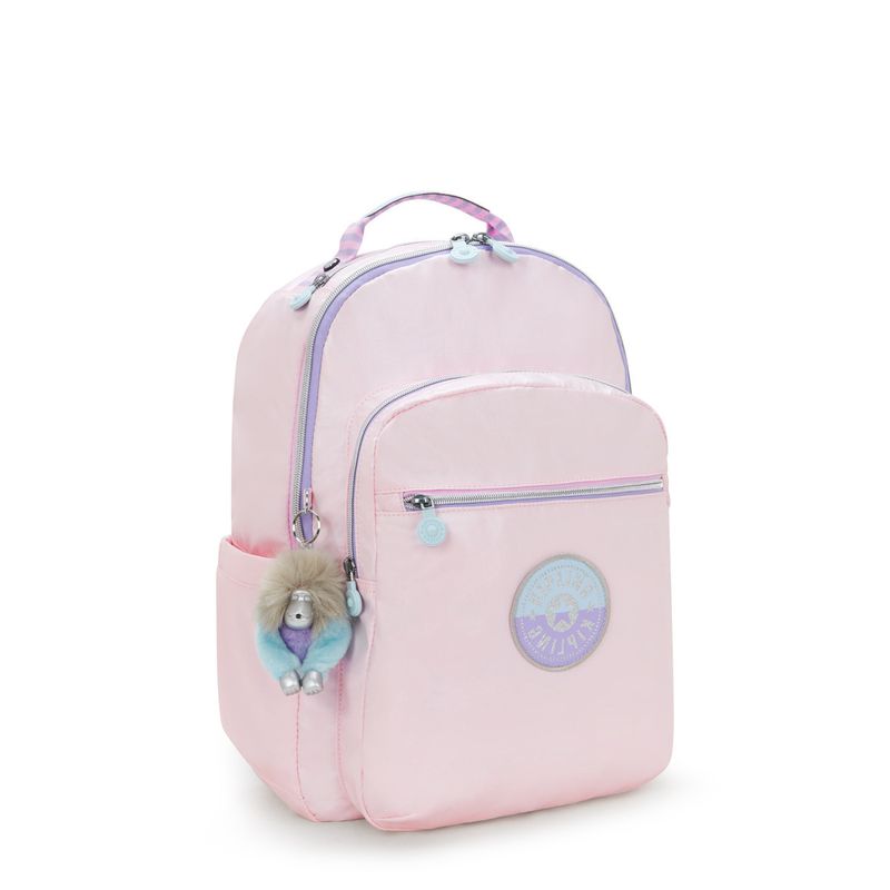 mochila-grande-kipling-seoul-sea-pink-met-c-ki46270tn