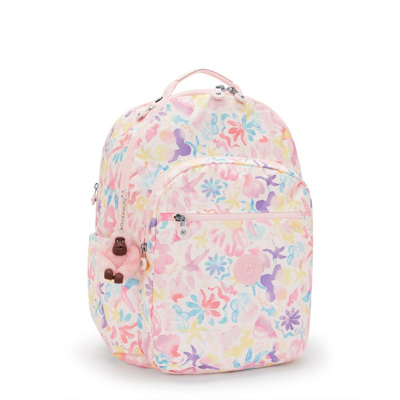 mochila-kipling-seoul-xl-aqua-sea-ki71614es