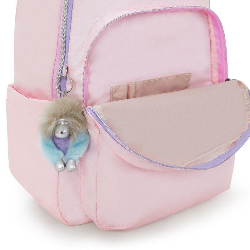 mochila-grande-kipling-seoul-sea-pink-met-c-ki46270tn