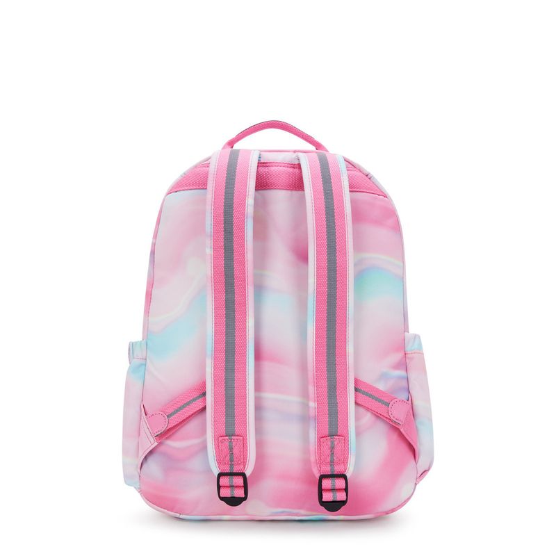 mochila-grande-kipling-seoul-rose-glow-ki48513bu