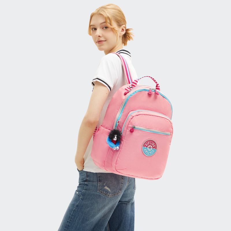 mochila-grande-kipling-seoul-coral-sea-c-ki43550rj