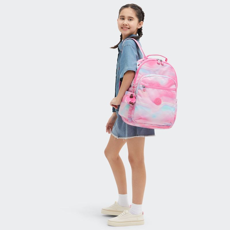 mochila-grande-kipling-seoul-rose-glow-ki48513bu