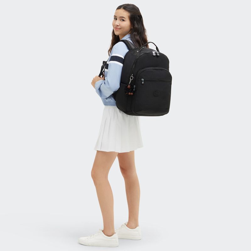 mochila-kipling-seoul-college-extra-true-black-ki6350j99